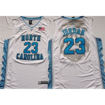 Men's North Carolina Tar Heels #23 Michael Jordan White Stitched Jersey Men's North Carolina Tar Heels #23 Michael Jordan White Stitched Jersey
