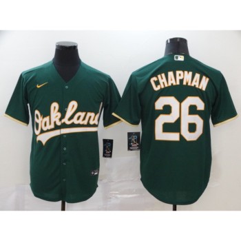 Men's Oakland Athletics #26 Matt Chapman Green Cool Base Stitched MLB Jersey Men's Oakland Athletics #26 Matt Chapman Green Cool Base Stitched MLB Jersey
