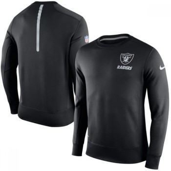 Men's Oakland Raiders 2019 Black Sideline Circuit Performance Sweatshirt