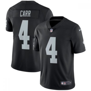 Men's Oakland Raiders #4 Derek Carr Black Vapor Untouchable Limited Stitched NFL Jersey Men's Oakland Raiders #4 Derek Carr Black Vapor Untouchable Limited Stitched NFL Jersey