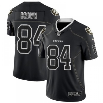 Men's Oakland Raiders #84 Antonio Brown Black Lights Out Color Rush Limited Stitched NFL Jersey Men's Oakland Raiders #84 Antonio Brown Black Lights Out Color Rush Limited Stitched NFL Jersey
