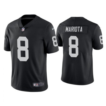 Men's Oakland Raiders #8 Marcus Mariota Black Vapor Untouchable Limited Stitched Jersey Men's Oakland Raiders #8 Marcus Mariota Black Vapor Untouchable Limited Stitched Jersey