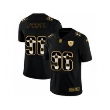 Men's Oakland Raiders #96 Clelin Ferrell Black Jesus Faith Edition Limited Stitched Jersey Men's Oakland Raiders #96 Clelin Ferrell Black Jesus Faith Edition Limited Stitched Jersey