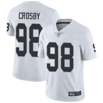 Men's Oakland Raiders #98 Maxx Crosby White Vapor Untouchable Limited Stitched NFL Jersey Men's Oakland Raiders #98 Maxx Crosby White Vapor Untouchable Limited Stitched NFL Jersey