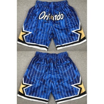 Men's Orlando Magic Blue Shorts(Run Small)