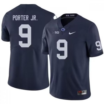 Men's Penn State Nittany Lions #9 Joey Porter Jr. Navy Stitched Jersey Men's Penn State Nittany Lions #9 Joey Porter Jr. Navy Stitched Jersey