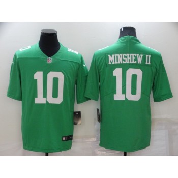 Men's Philadelphia Eagles #10 Gardner Minshew II Green Vapor Untouchable Limited Stitched Jersey Men's Philadelphia Eagles #10 Gardner Minshew II Green Vapor Untouchable Limited Stitched Jersey
