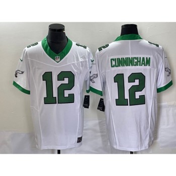 Men's Philadelphia Eagles #12 Randall Cunningham White 2023 F.U.S.E. Vapor Untouchable Stitched Football Jersey Men's Philadelphia Eagles #12 Randall Cunningham White 2023 F.U.S.E. Vapor Untouchable Stitched Football Jersey
