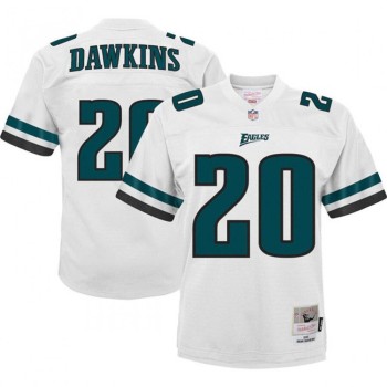 Men's Philadelphia Eagles #20 Brian Dawkins 2004 White Stitched Jersey Men's Philadelphia Eagles #20 Brian Dawkins 2004 White Stitched Jersey