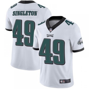 Men's Philadelphia Eagles #49 Alex Singleton White Vapor Untouchable Limited Stitched NFL Jersey Men's Philadelphia Eagles #49 Alex Singleton White Vapor Untouchable Limited Stitched NFL Jersey
