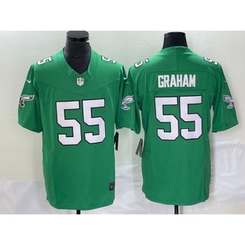 Men's Philadelphia Eagles #55 Brandon Graham Green 2023 F.U.S.E. Vapor Untouchable Stitched Football Jersey Men's Philadelphia Eagles #55 Brandon Graham Green 2023 F.U.S.E. Vapor Untouchable Stitched Football Jersey