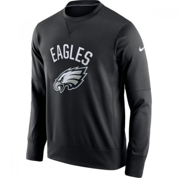 Men's Philadelphia Eagles Black Sideline Circuit Performance Sweatshirt Men's Philadelphia Eagles Black Sideline Circuit Performance Sweatshirt