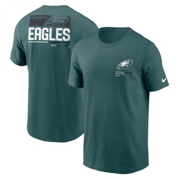 Men's Philadelphia Eagles Green Team Incline T-Shirt Men's Philadelphia Eagles Green Team Incline T-Shirt