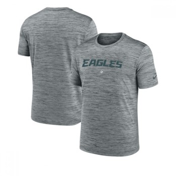 Men's Philadelphia Eagles Grey Velocity Performance T-Shirt Men's Philadelphia Eagles Grey Velocity Performance T-Shirt