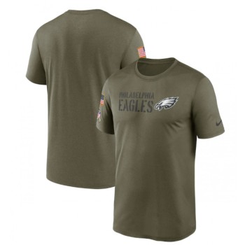 Men's Philadelphia Eagles Olive 2022 Salute to Service Legend Team T-Shirt Men's Philadelphia Eagles Olive 2022 Salute to Service Legend Team T-Shirt