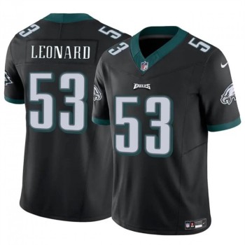 Men's Philadelphia Eagles #53 Shaquille Leonard Black 2023 F.U.S.E. Vapor Untouchable Limited Stitched Football Jersey Men's Philadelphia Eagles #53 Shaquille Leonard Black 2023 F.U.S.E. Vapor Untouchable Limited Stitched Football Jersey