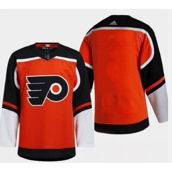 Men's Philadelphia Flyers Blank 2021 Orange Reverse Retro Stitched Jersey