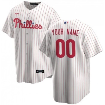 Youth Philadelphia Phillies White Stitched Baseball Custom Jersey Youth Philadelphia Phillies White Stitched Baseball Custom Jersey
