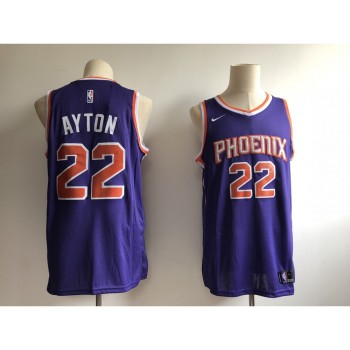 Men's Phoenix Suns #22 Deandre Ayton Purple Swingman Stitched NBA Jersey