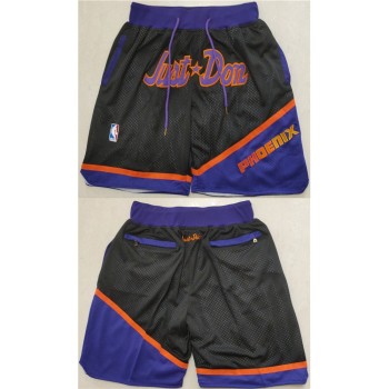 Men's Phoenix Suns Black/Orange Shorts (Run Small)