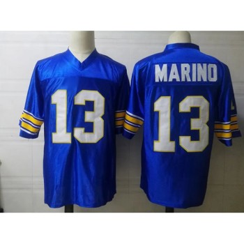 Men's Pittsburgh Panthers #13 Dan Marino Blue Stitched Jersey Men's Pittsburgh Panthers #13 Dan Marino Blue Stitched Jersey