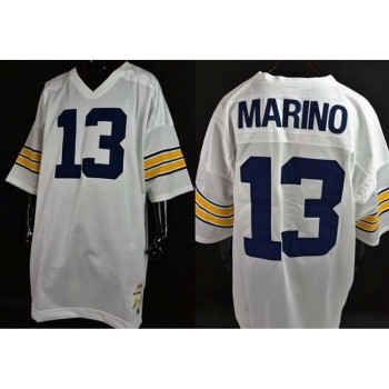 Men's Pittsburgh Panthers #13 Dan Marino White Stitched Jersey Men's Pittsburgh Panthers #13 Dan Marino White Stitched Jersey