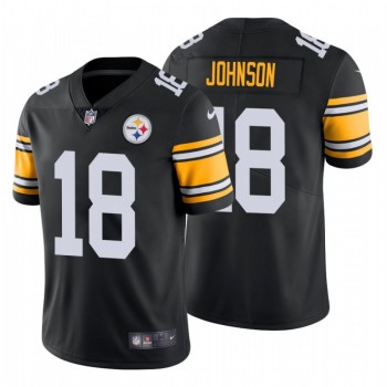 Men's Pittsburgh Steelers #18 Diontae Johnson 2019 Black Vapor Untouchable Limited Stitched NFL Jersey Men's Pittsburgh Steelers #18 Diontae Johnson 2019 Black Vapor Untouchable Limited Stitched NFL Jersey