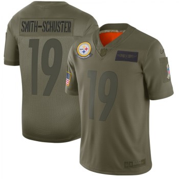 Men's Pittsburgh Steelers #19 JuJu Smith-Schuster 2019 Camo Salute To Service Limited Stitched NFL Jersey Men's Pittsburgh Steelers #19 JuJu Smith-Schuster 2019 Camo Salute To Service Limited Stitched NFL Jersey