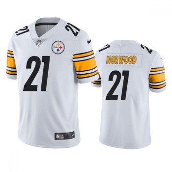 Men's Pittsburgh Steelers #21 Tre Norwood White Vapor Untouchable Limited Stitched Jersey Men's Pittsburgh Steelers #21 Tre Norwood White Vapor Untouchable Limited Stitched Jersey