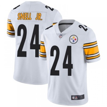 Men's Pittsburgh Steelers #24 Benny Snell Jr. White Vapor Untouchable Limited Stitched Jersey Men's Pittsburgh Steelers #24 Benny Snell Jr. White Vapor Untouchable Limited Stitched Jersey