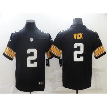 Men's Pittsburgh Steelers #2 Michael Vick Black Limited Stitched Jersey Men's Pittsburgh Steelers #2 Michael Vick Black Limited Stitched Jersey