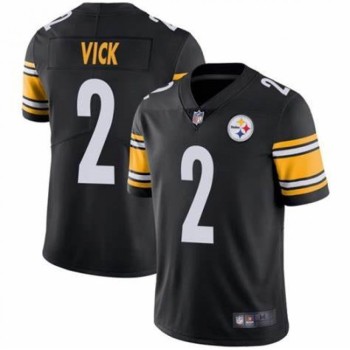 Men's Pittsburgh Steelers #2 Michael Vick Black Vapor Untouchable Limited Stitched Jersey Men's Pittsburgh Steelers #2 Michael Vick Black Vapor Untouchable Limited Stitched Jersey