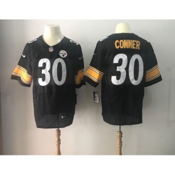 Men's Pittsburgh Steelers #30 James Conner Black 2017 Elite Stitched NFL Jersey Men's Pittsburgh Steelers #30 James Conner Black 2017 Elite Stitched NFL Jersey