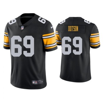 Men's Pittsburgh Steelers #69 Kevin Dotson Black Vapor Untouchable Limited Stitched Jersey