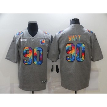 Men's Pittsburgh Steelers #90 T. J. Watt 2020 Grey Crucial Catch Limited Jersey Men's Pittsburgh Steelers #90 T. J. Watt 2020 Grey Crucial Catch Limited Jersey