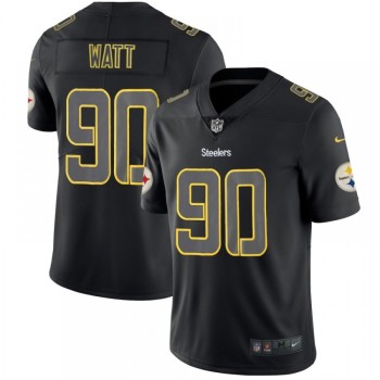 Men's Pittsburgh Steelers #90 T. J. Watt Black 2018 Impact Limited Stitched NFL Jersey Men's Pittsburgh Steelers #90 T. J. Watt Black 2018 Impact Limited Stitched NFL Jersey