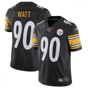 Men's Pittsburgh Steelers #90 T. J. Watt Black 2019 100th Season Vapor Untouchable Limited Stitched NFL Jersey Men's Pittsburgh Steelers #90 T. J. Watt Black 2019 100th Season Vapor Untouchable Limited Stitched NFL Jersey