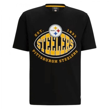 Men's Pittsburgh Steelers Black BOSS X Trap T-Shirt Men's Pittsburgh Steelers Black BOSS X Trap T-Shirt