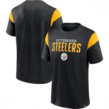 Men's Pittsburgh Steelers Black Home Stretch Team T-Shirt Men's Pittsburgh Steelers Black Home Stretch Team T-Shirt