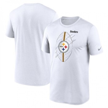 Men's Pittsburgh Steelers White Legend Icon Performance T-Shirt Men's Pittsburgh Steelers White Legend Icon Performance T-Shirt