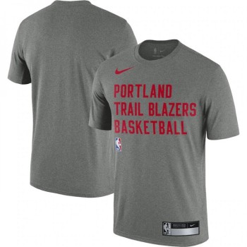 Men's Portland Trail Blazers Heather Gray 2023/24 Sideline Legend Performance Practice T-Shirt Men's Portland Trail Blazers Heather Gray 2023/24 Sideline Legend Performance Practice T-Shirt