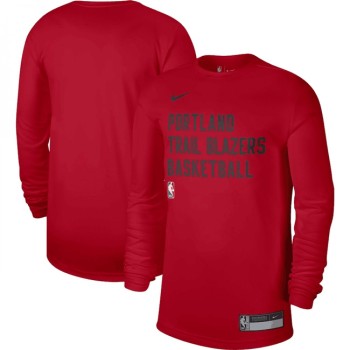 Men's Portland Trail Blazers Red 2023/24 Legend On-Court Practice Long Sleeve T-Shirt Men's Portland Trail Blazers Red 2023/24 Legend On-Court Practice Long Sleeve T-Shirt