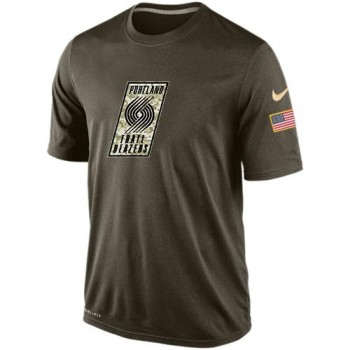 Men's Portland Trail Blazers Salute To Service Dri-FIT T-Shirt Men's Portland Trail Blazers Salute To Service Dri-FIT T-Shirt