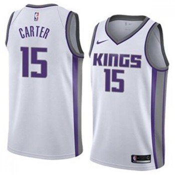 Men's Sacramento Kings #15 Vince Carter White Stitched NBA Jersey Men's Sacramento Kings #15 Vince Carter White Stitched NBA Jersey