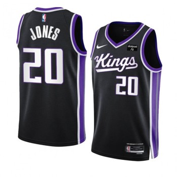 Men's Sacramento Kings #20 Colby Jones Black 2023/24 Icon Edition Swingman Stitched Basketball Jersey Men's Sacramento Kings #20 Colby Jones Black 2023/24 Icon Edition Swingman Stitched Basketball Jersey