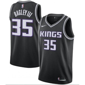 Men's Sacramento Kings #35 Marvin Bagley III Black Statement Editon Stitched Jersey Men's Sacramento Kings #35 Marvin Bagley III Black Statement Editon Stitched Jersey