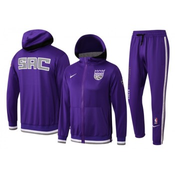 Men's Sacramento Kings 75th Anniversary Purple Performance Showtime Full-Zip Hoodie Jacket And Pants  Suit Men's Sacramento Kings 75th Anniversary Purple Performance Showtime Full-Zip Hoodie Jacket And Pants  Suit