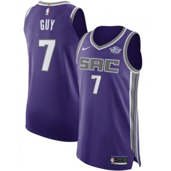 Men's Sacramento Kings #7 Kyle Guy Purple Icon Edition Stitched Jersey Men's Sacramento Kings #7 Kyle Guy Purple Icon Edition Stitched Jersey