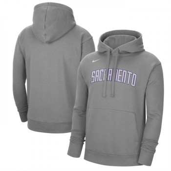 Men's Sacramento Kings Heather Charcoal 2022/23 City Edition Essential Pullover Hoodie Men's Sacramento Kings Heather Charcoal 2022/23 City Edition Essential Pullover Hoodie