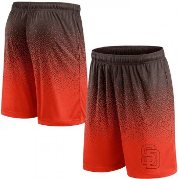 Men's San Diego Padres Black/Orange Ombre Shorts Men's San Diego Padres Black/Orange Ombre Shorts
